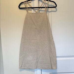 H&M Cream Tan Halter Sundress